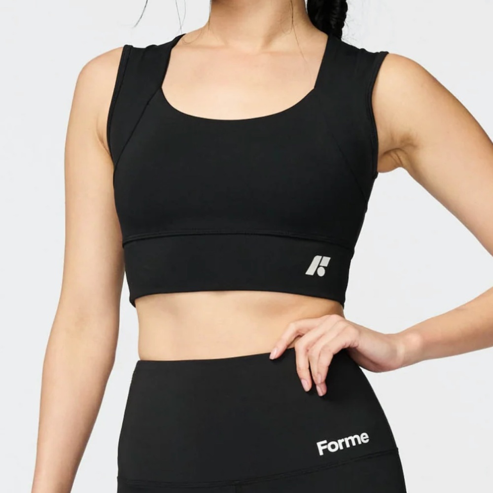 Forme Black Sports Bra
